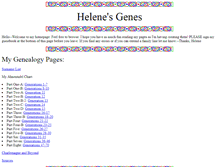 Tablet Screenshot of helenesgenes.com